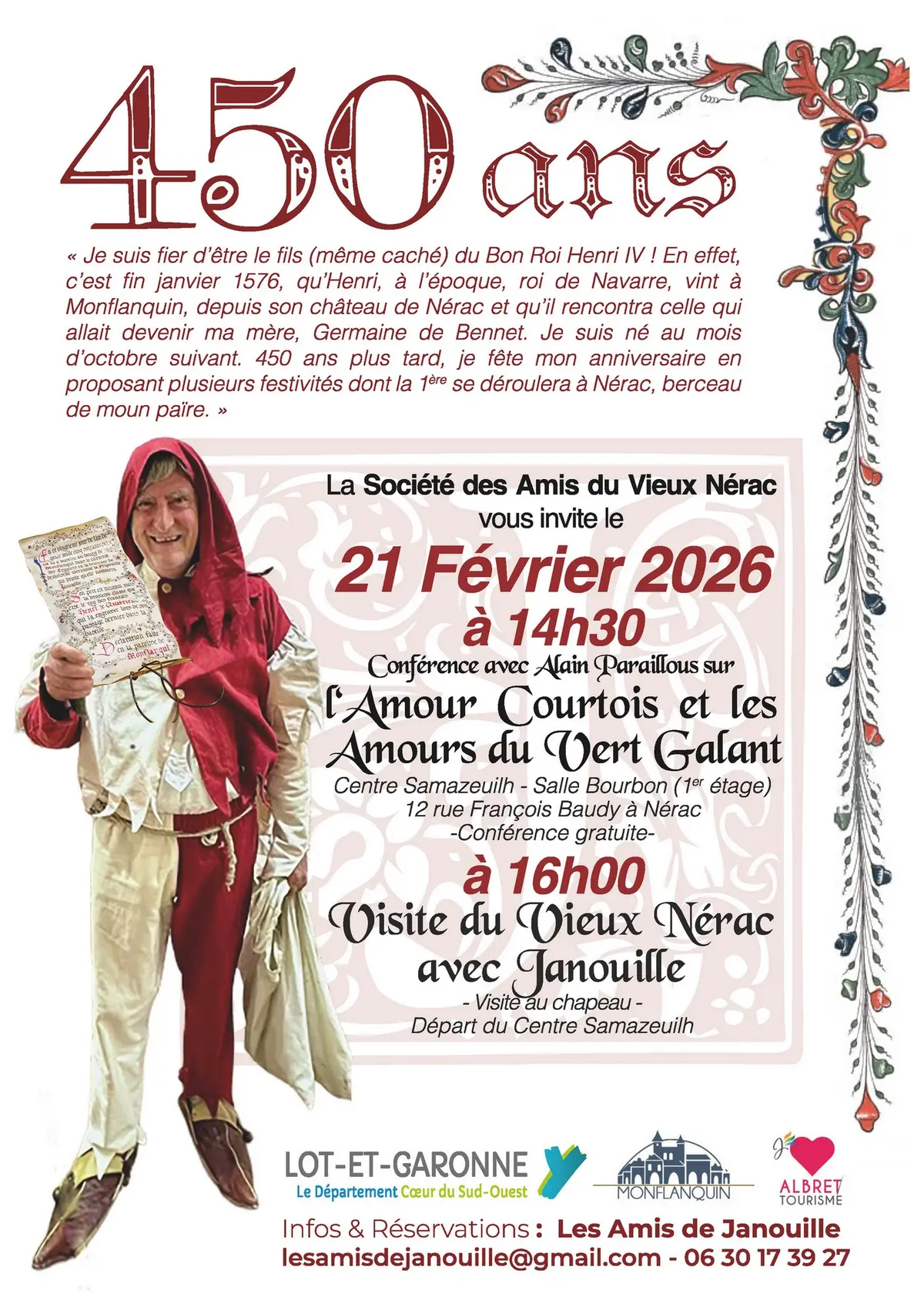 Conférence et visite de Nérac