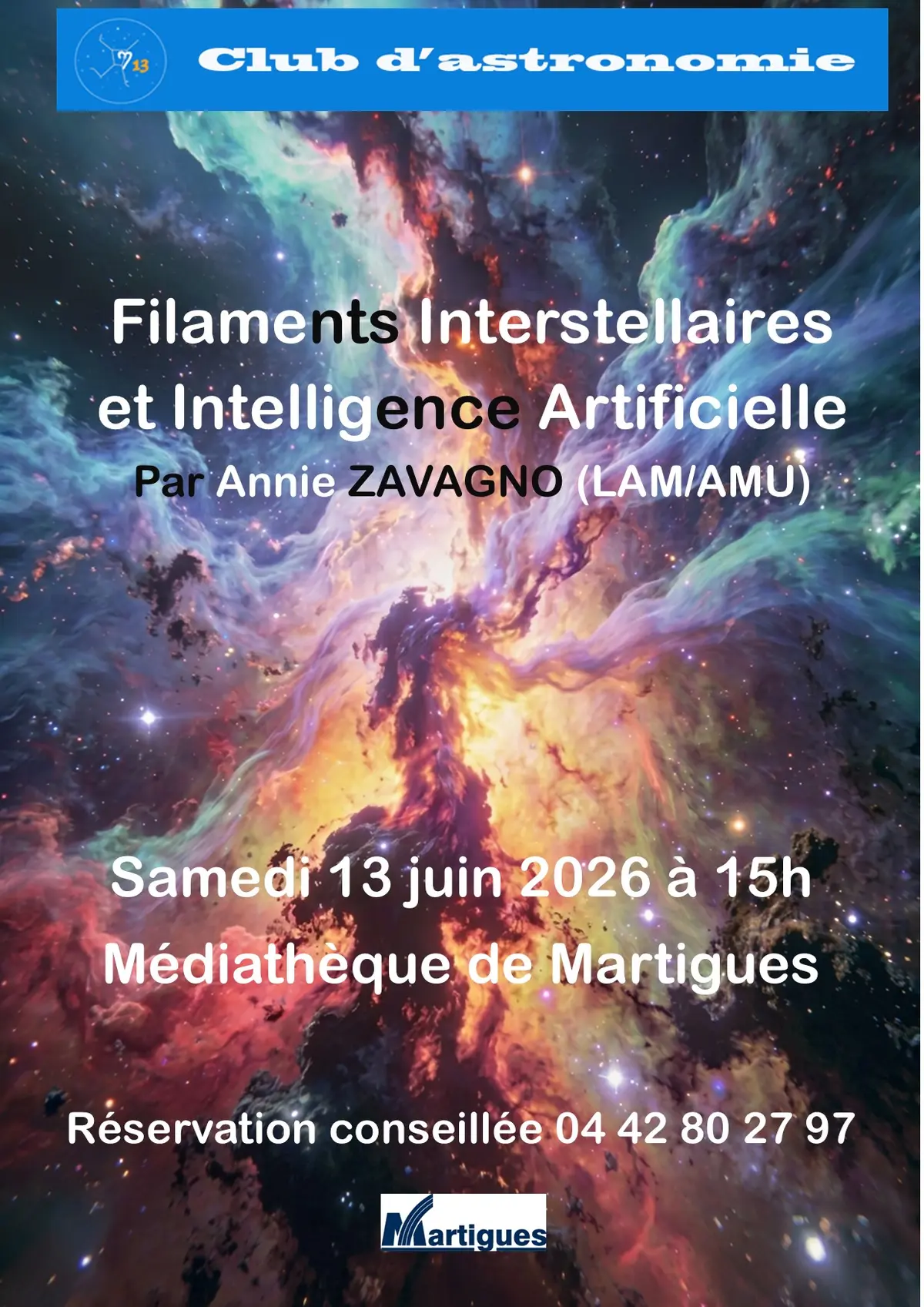 Conférence : Filaments stellaire et intelligence artificiel