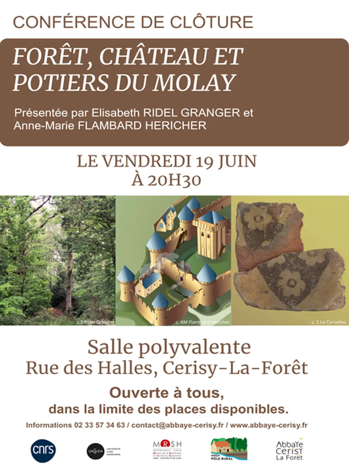 Conférence Forêt, château et potiers du Molay