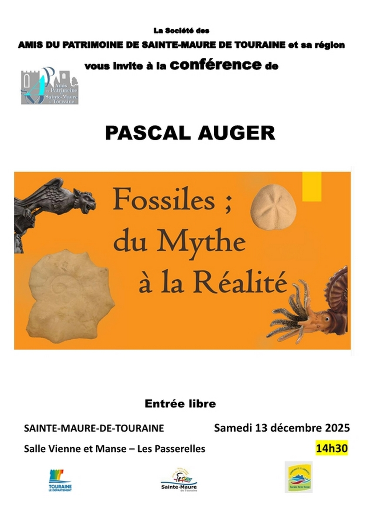 Conférence : Fossiles : du mythe à la réalité