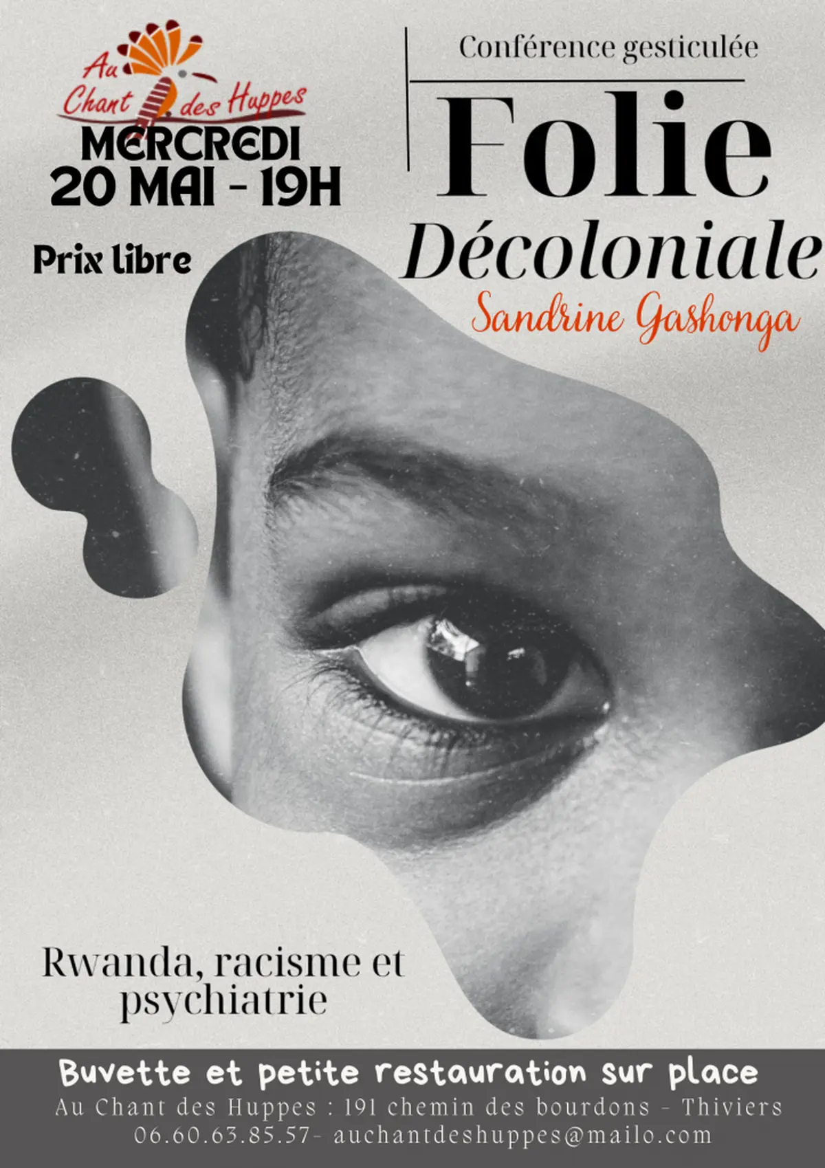 Conférence Gesticulée Folie Décoloniale par Sandrine Gashonga