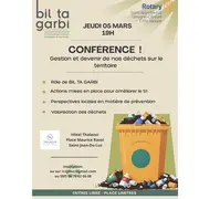 Conférence: gestion et deveir de nos déchets sur le territoire