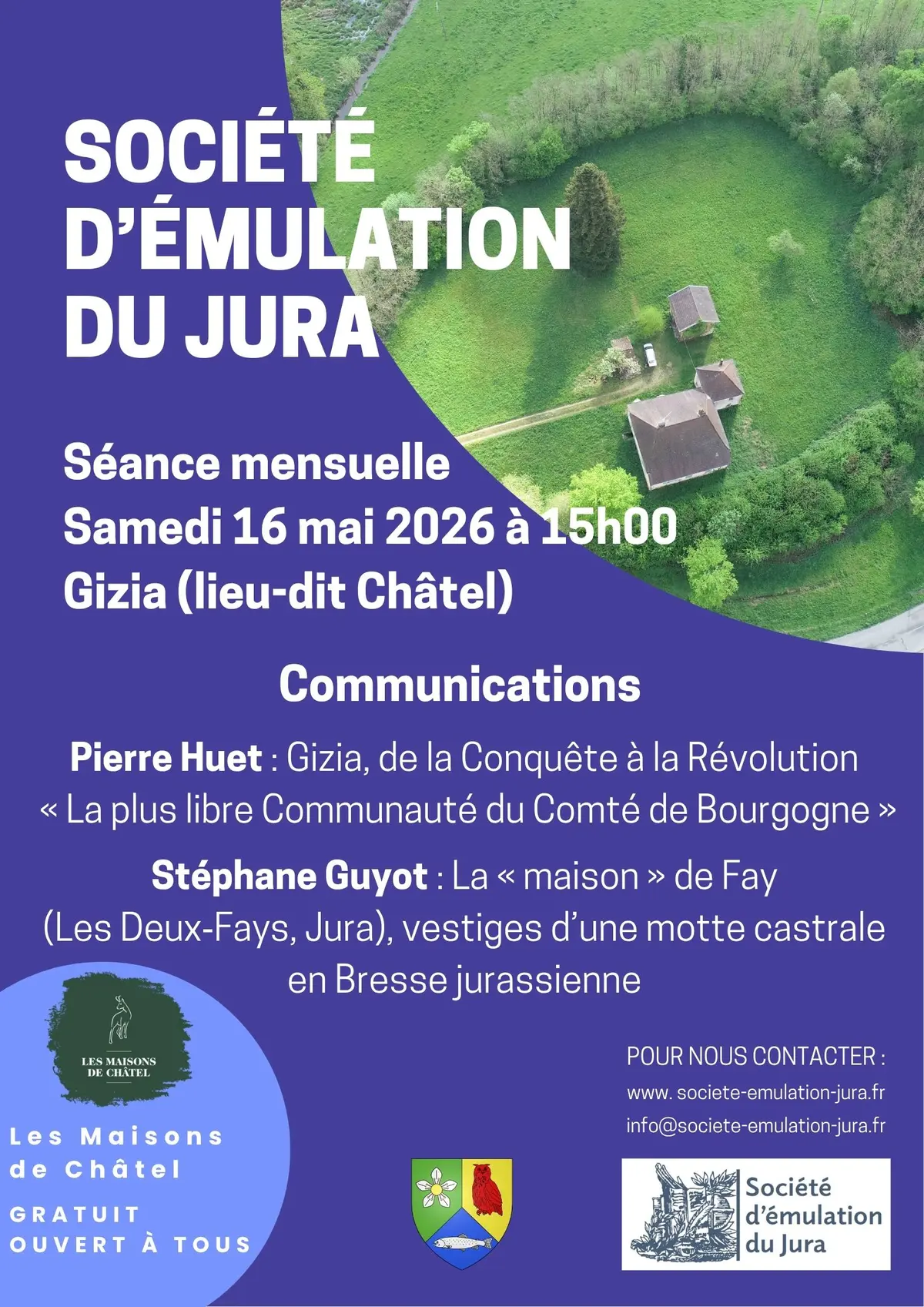 Conférence : Gizia, de la Conquête à la Révolution : « La plus libre Communauté du Comté de Bourgogne », par Pierre HUET