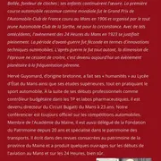 Conférence : Hervé GUYOMARD – Sur l’épreuve des 24 heures du Mans