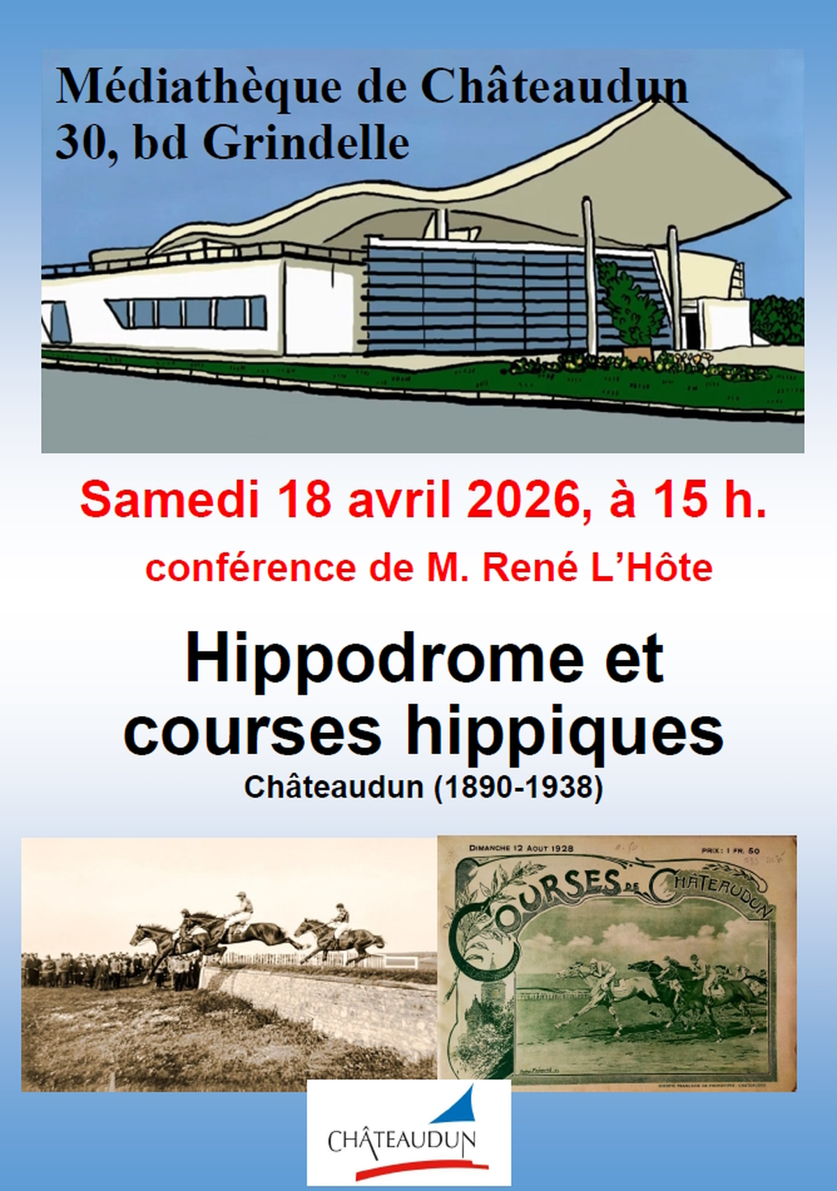 Conférence - Hippodrome et courses hippiques à Châteaudun (1890-1938)