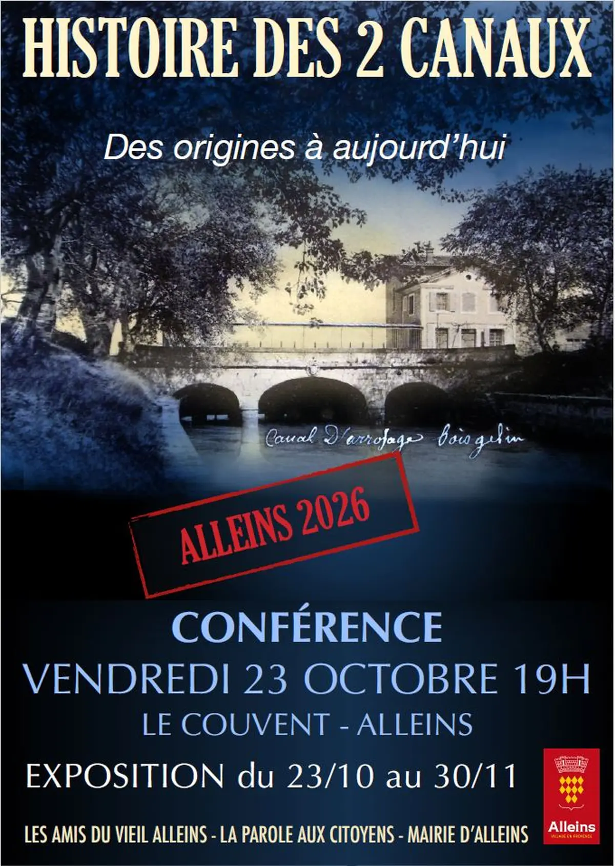 Conférence : Histoire des 2 canaux, des origines à aujourd'hui