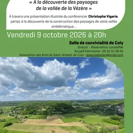 Conférence illustrée - A la découverte des paysages de la vallée de la Vézère