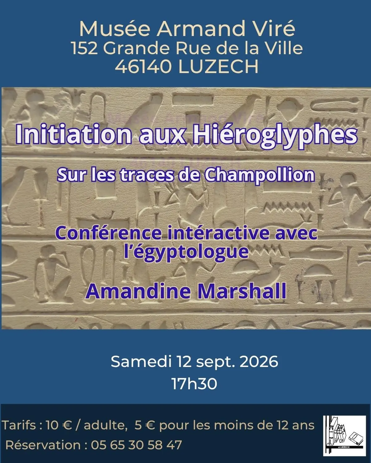 Conférence interactive : Initiation aux hiéroglyphes