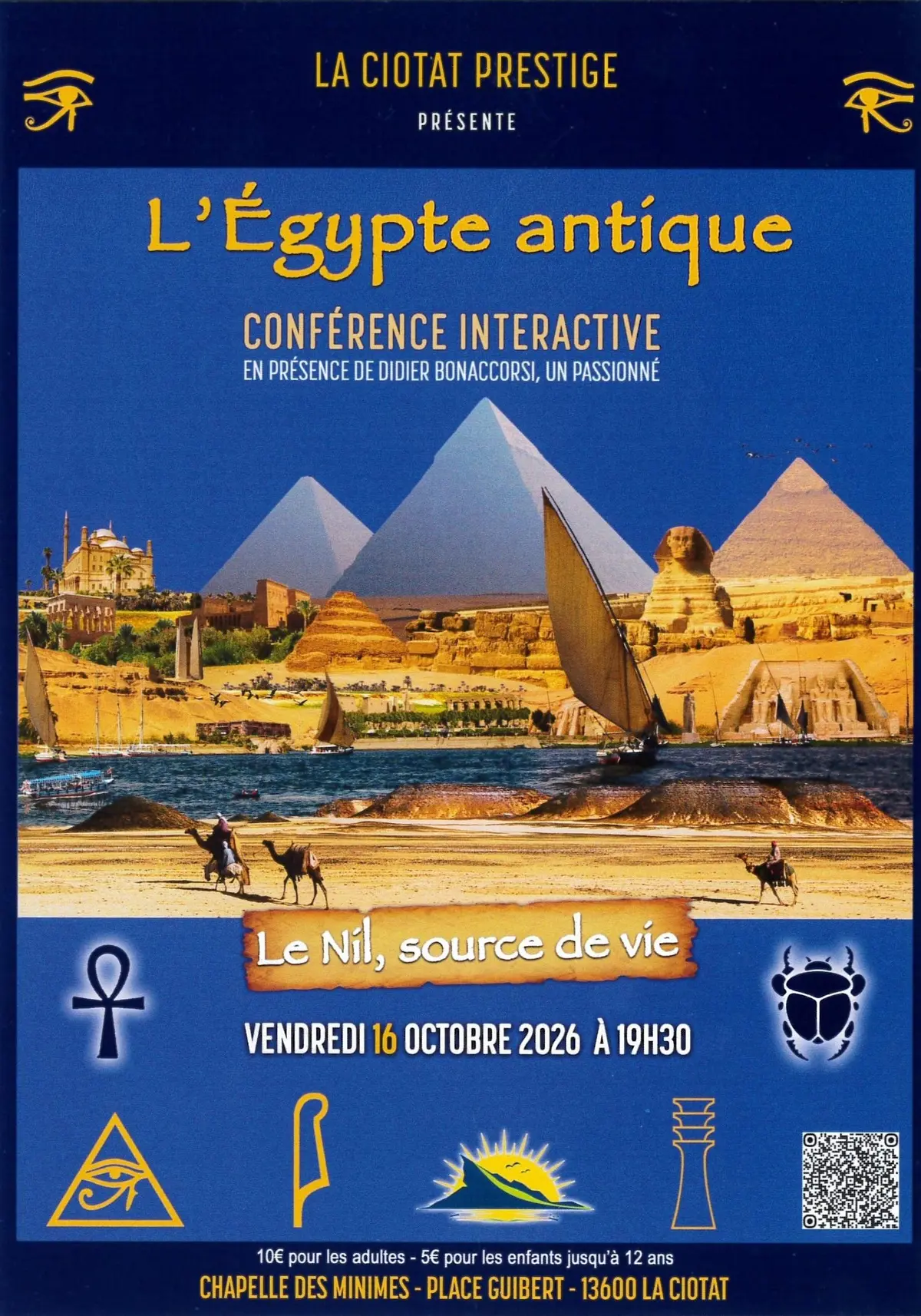 Conférence interactive : Le Nil, source de vie