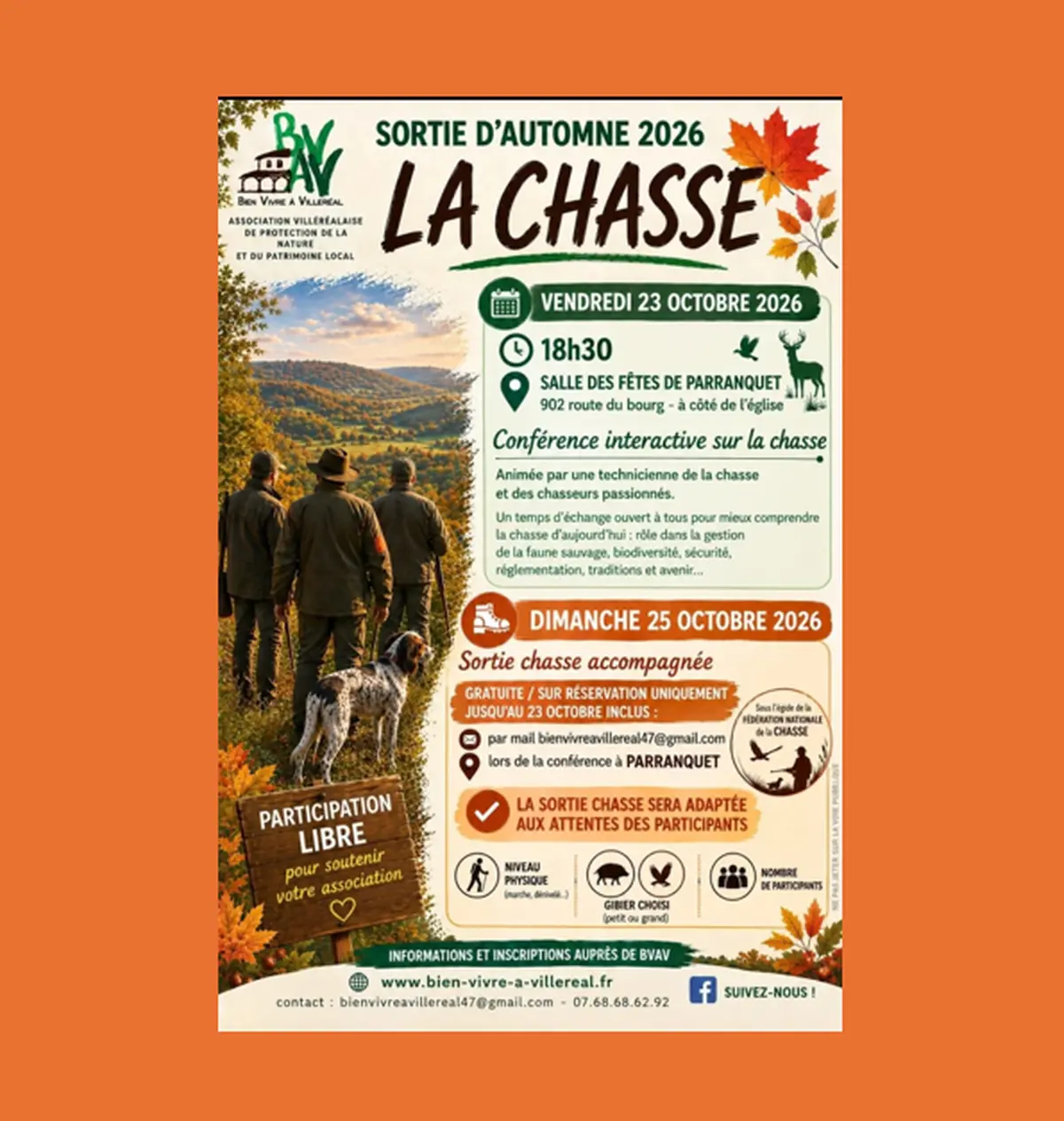 Conférence interactive sur la chasse