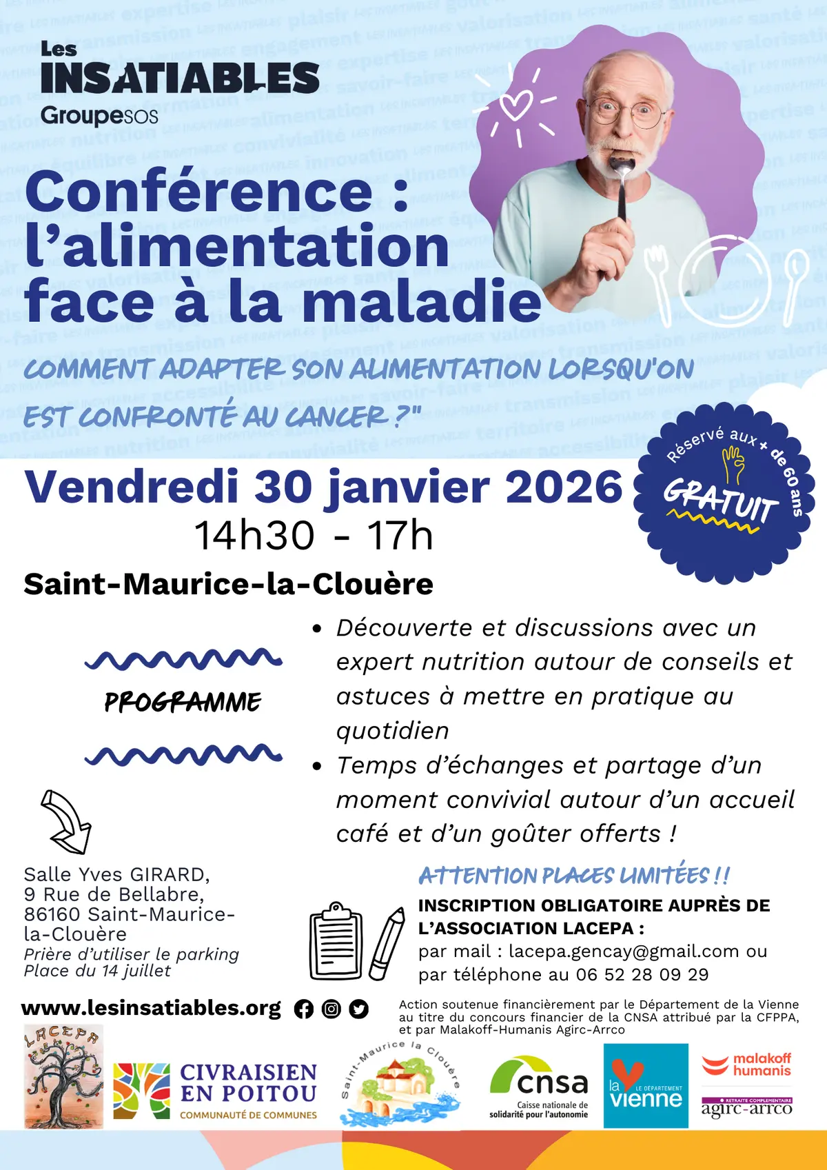 Conférence : l'alimentation face à la maladie.