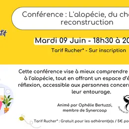 Conférence : L'alopécie, du choc à la reconstruction