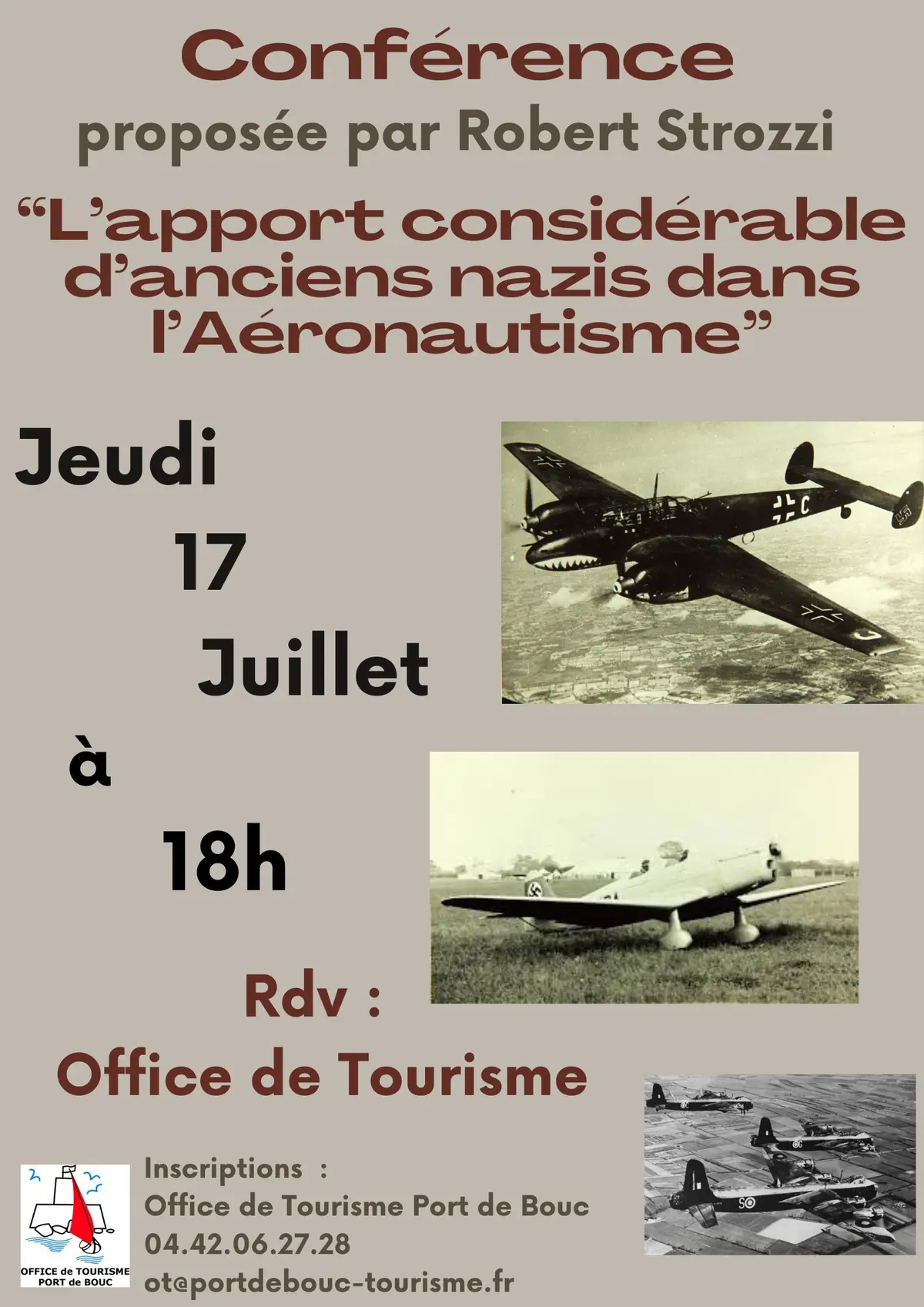 Conférence L'apport considérable d'anciens Nazis dans l'aéronautisme par Robert Strozzi