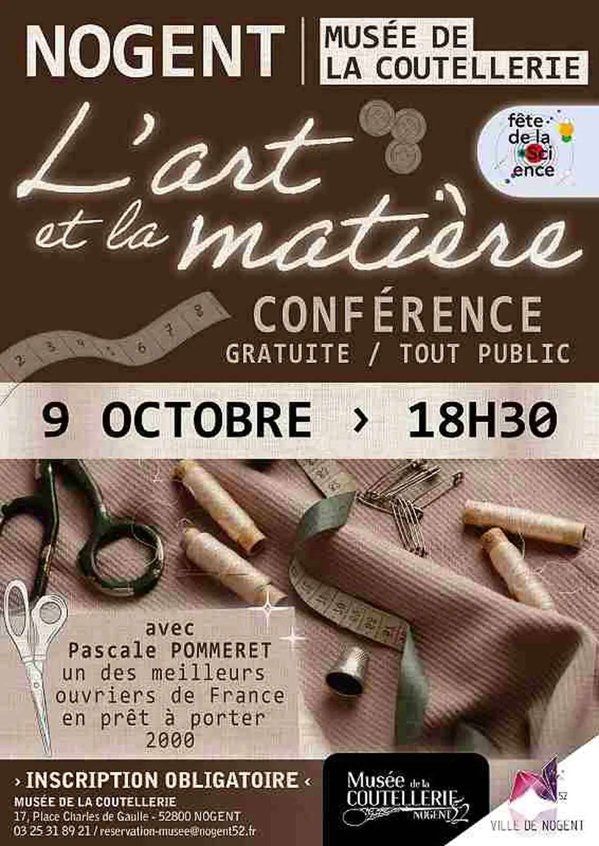 Conférence L'art et la matière au musée de la Coutellerie