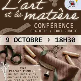 Conférence L'art et la matière au musée de la Coutellerie