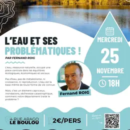 Conférence L’eau Et Ses Problématiques » Par Fernand Roig