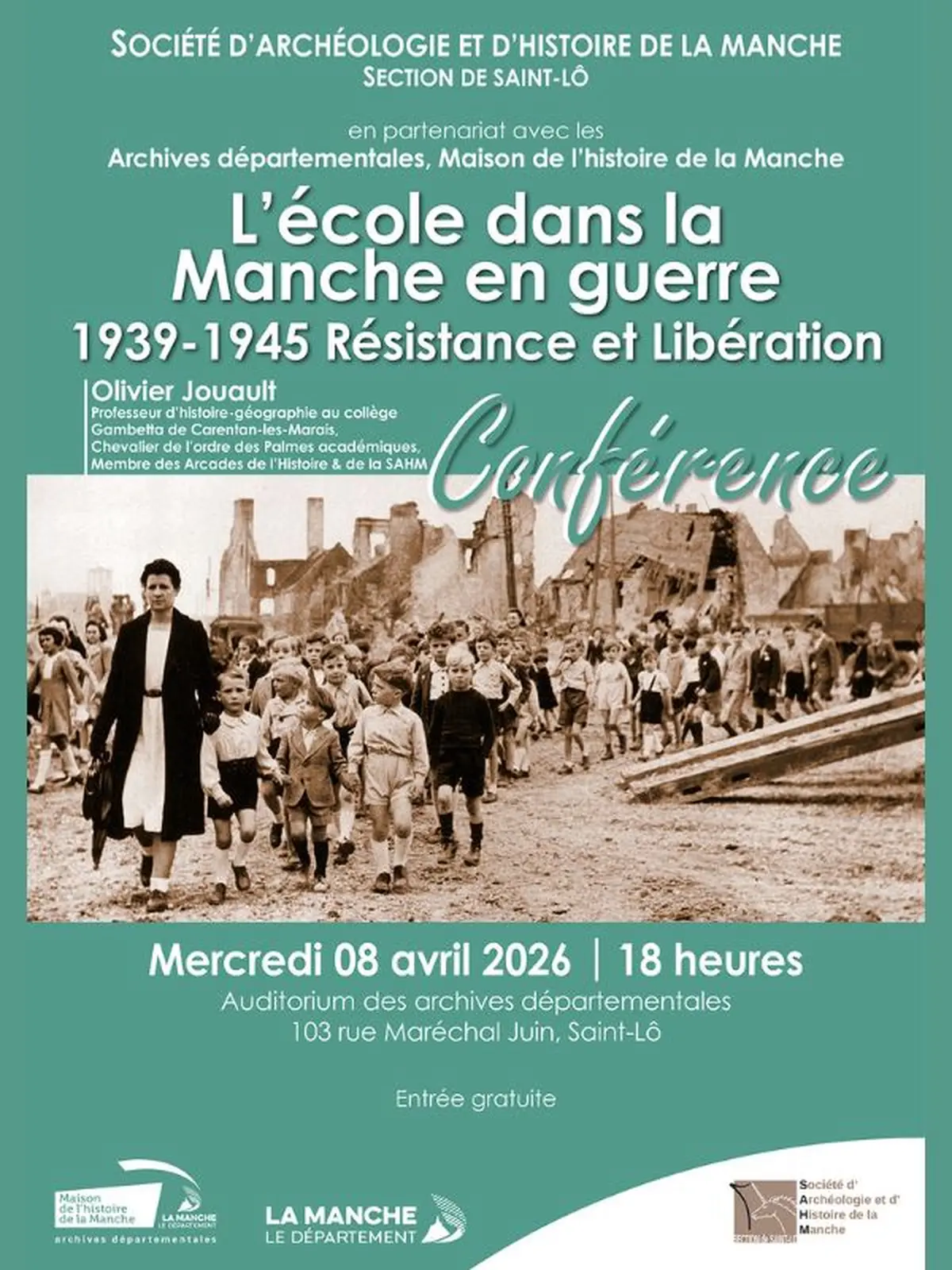 Conférence > L'école dans la Manche en guerre