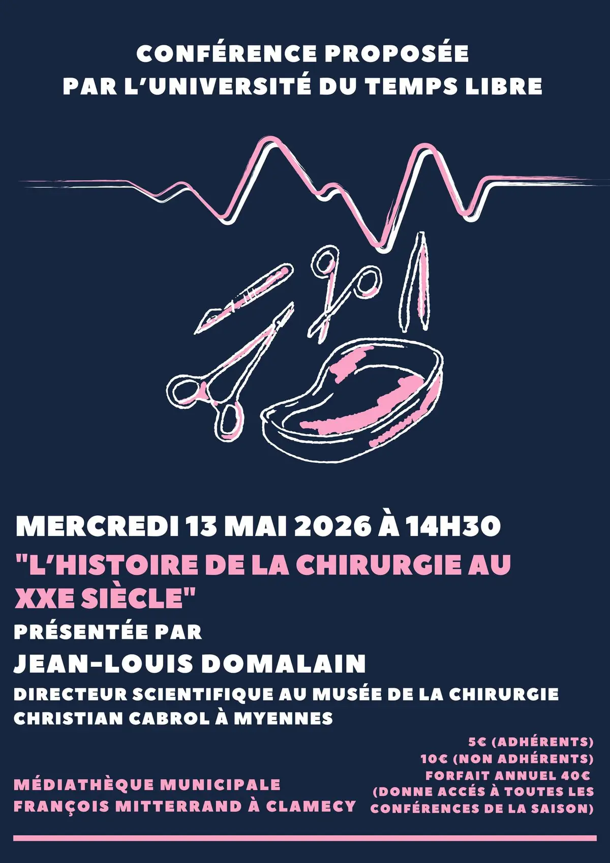 Conférence : L'histoire de la chirurgie au XXe siècle