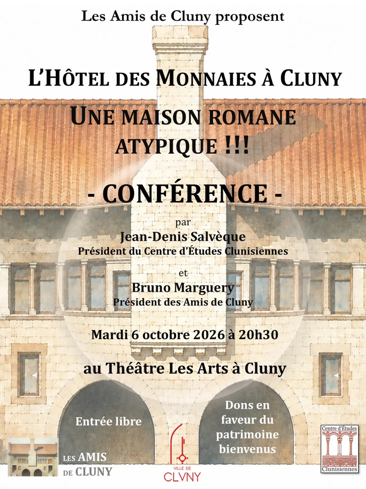 Conférence : L’Hôtel des Monnaies à Cluny - Une maison romane atypique !