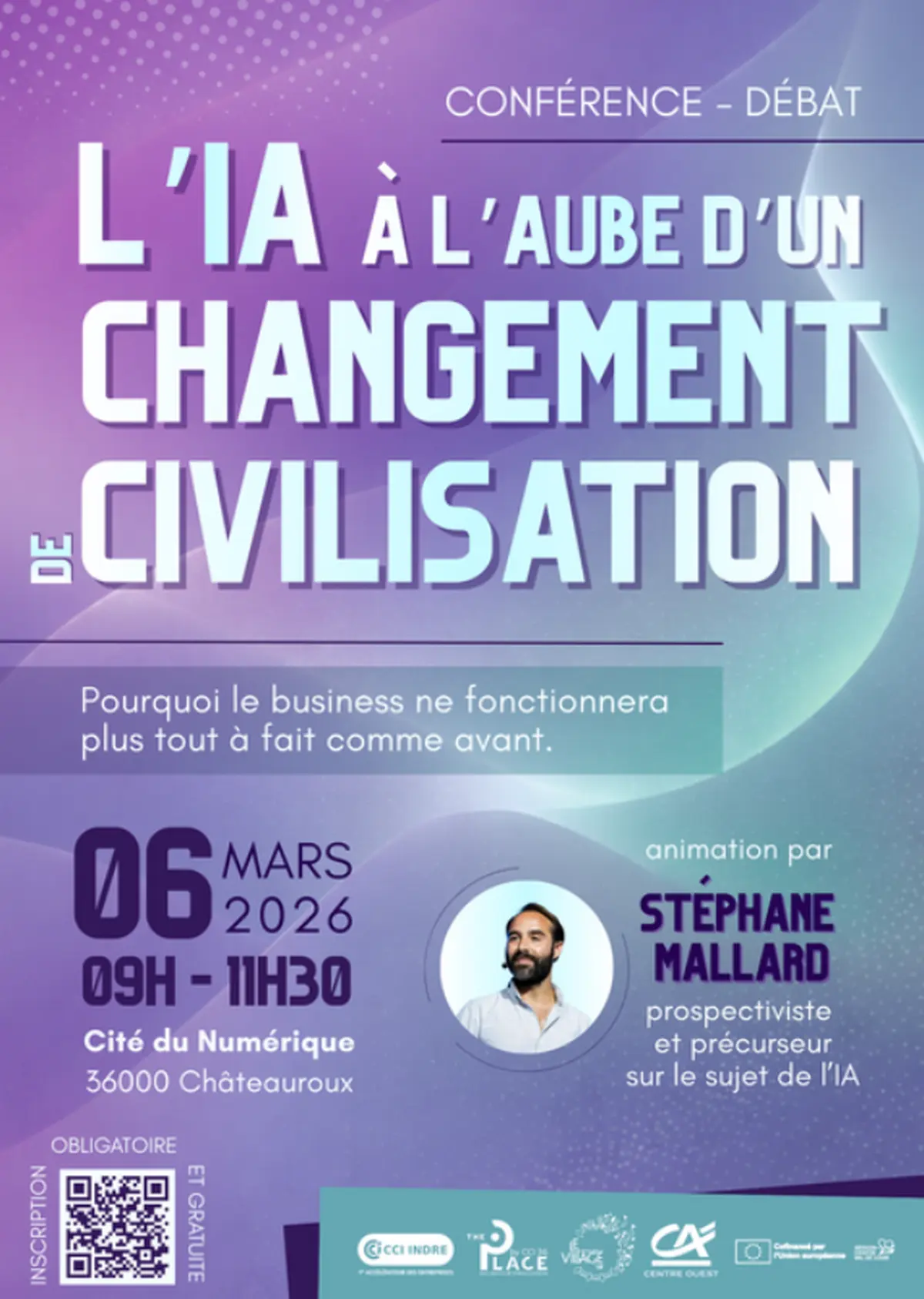 Conférence L'IA à l'aube d'un changement de civilisation