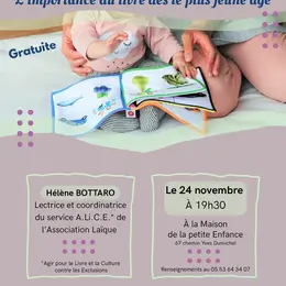 Conférence - L'importance du livre dès le plus jeune âge