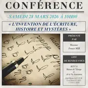Conférence L'invention de l'écriture, histoires et mystères par Les amis du Musée de Cassis