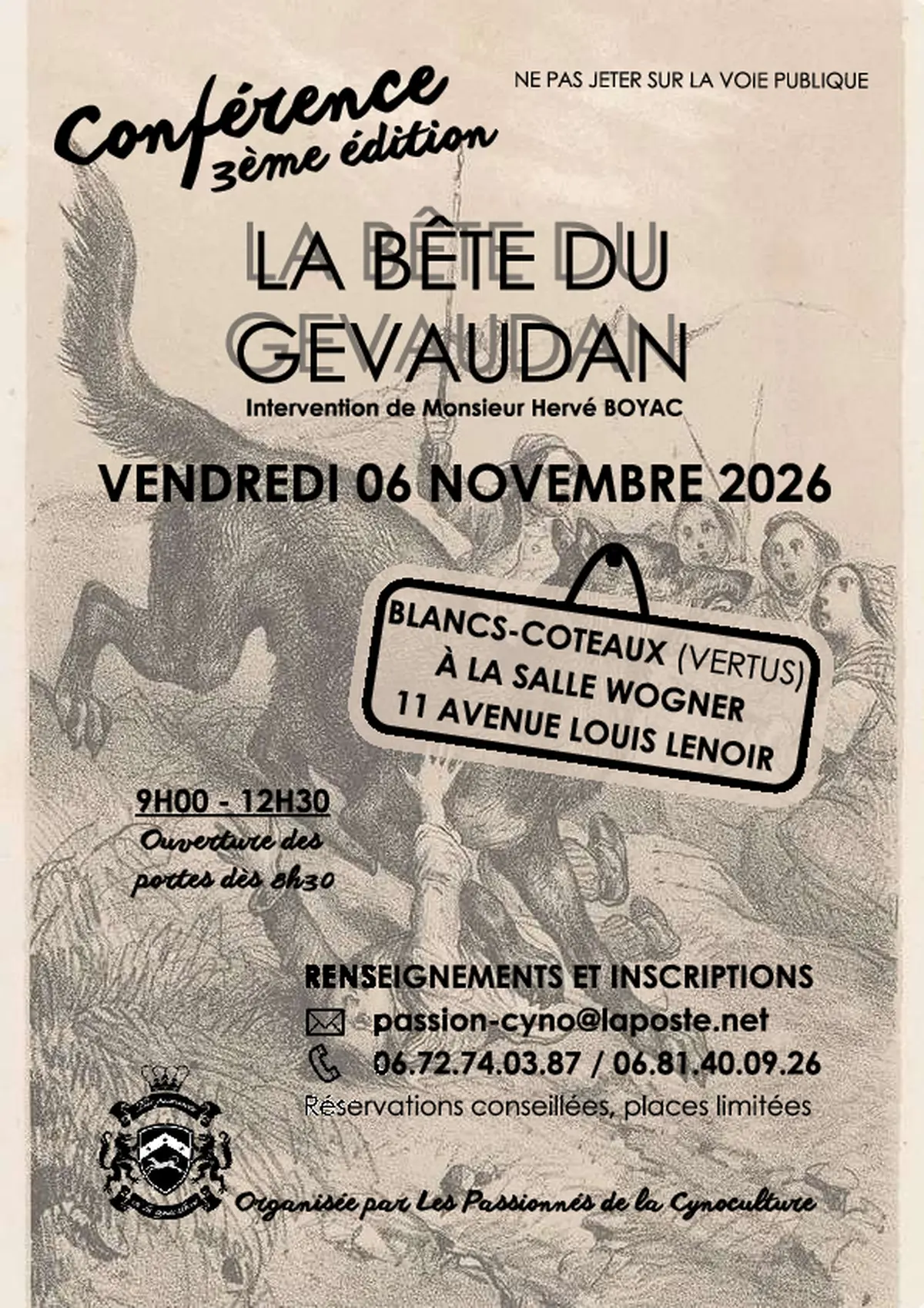 Conférence -  La Bête du Gévaudan - 3e édition