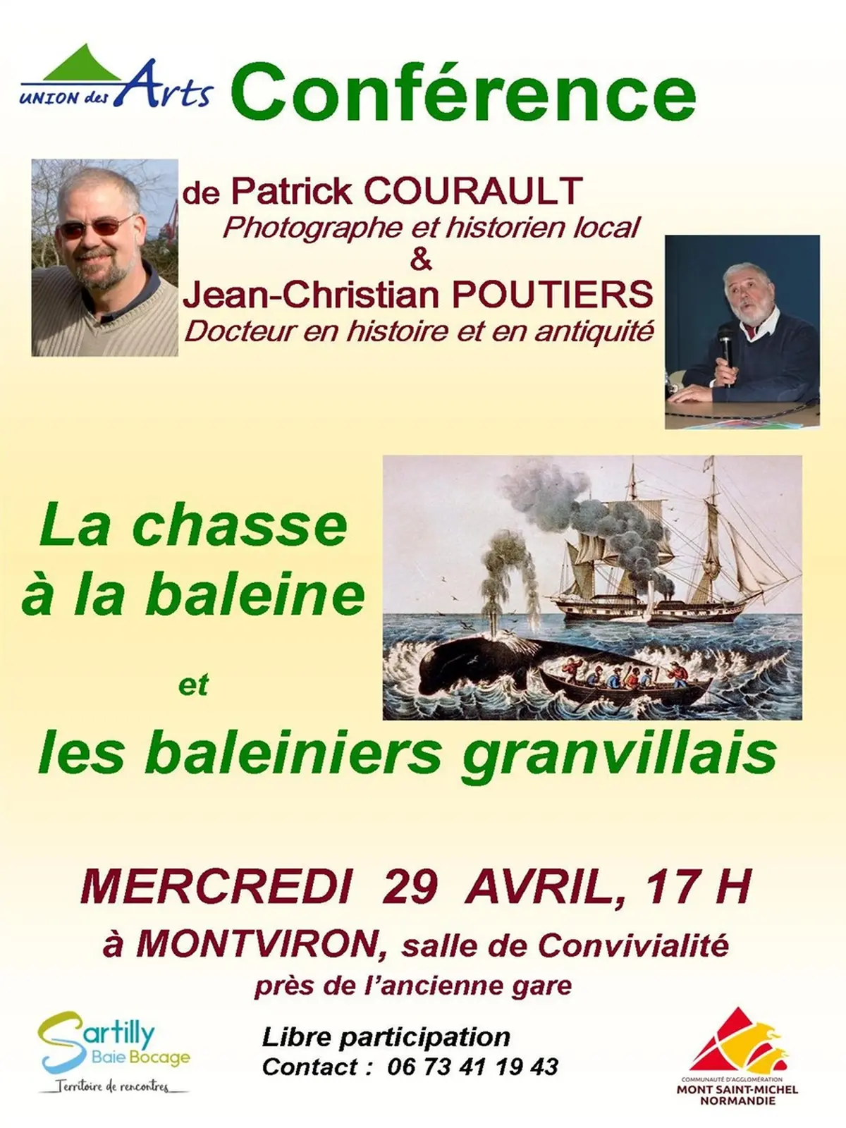 Conférence La chasse à la baleine et les baleiniers granvillais