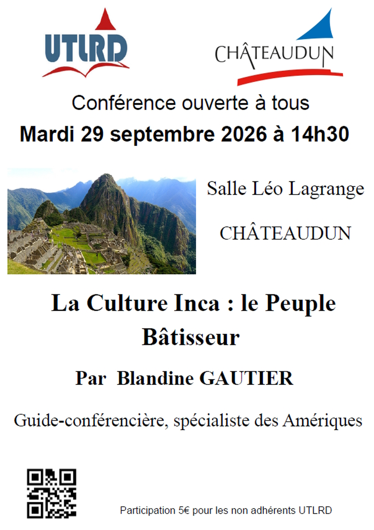Conférence - La Culture Inca : le Peuple Bâtisseur