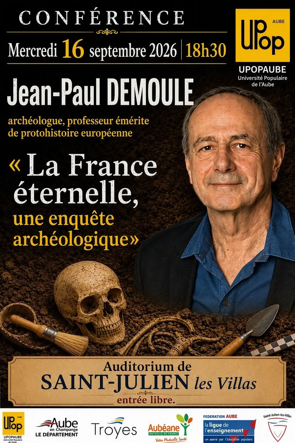 Conférence La France éternelle, une enquête archéologique