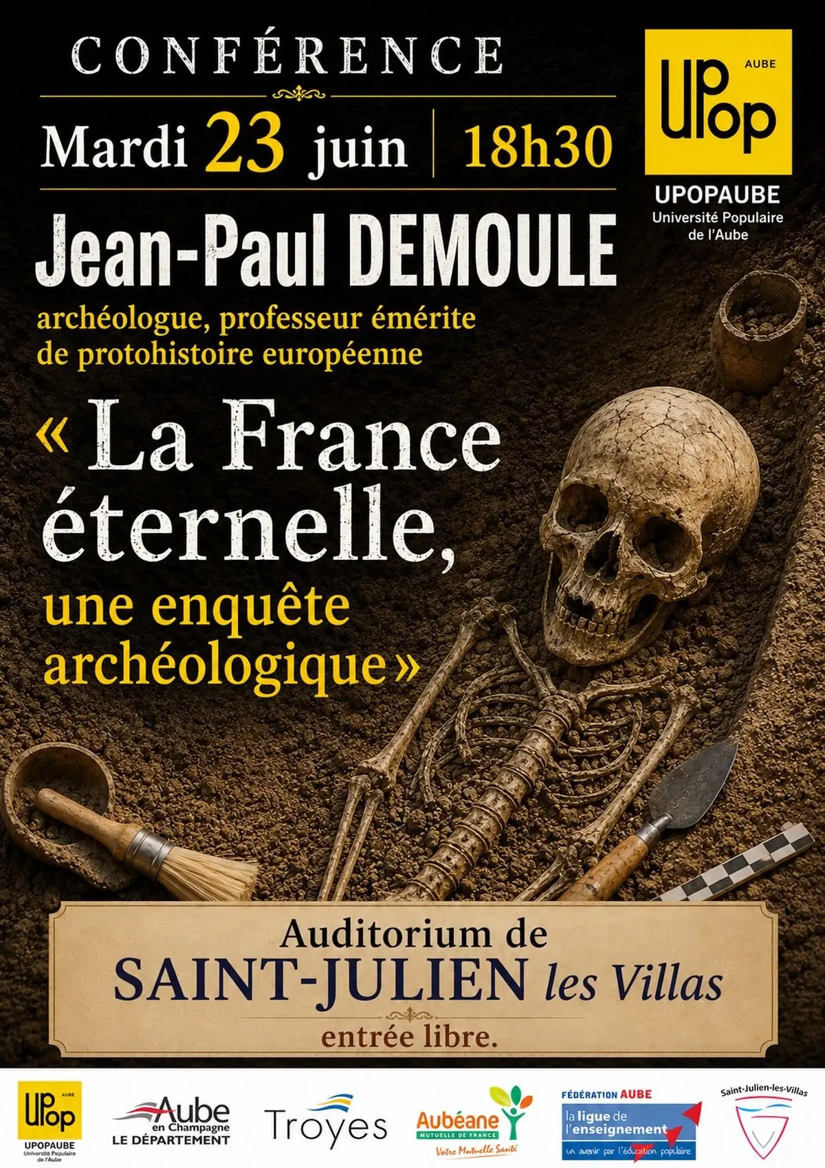 Conférence La France éternelle, une enquête archéologique