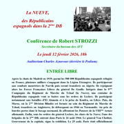 Conférence La NUEVE, des Républicains espagnols dans la 2ème DB par Robert Strozzi