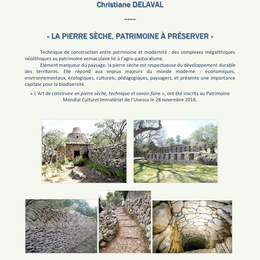Conférence : La pierre sèche, patrimoine à préserver