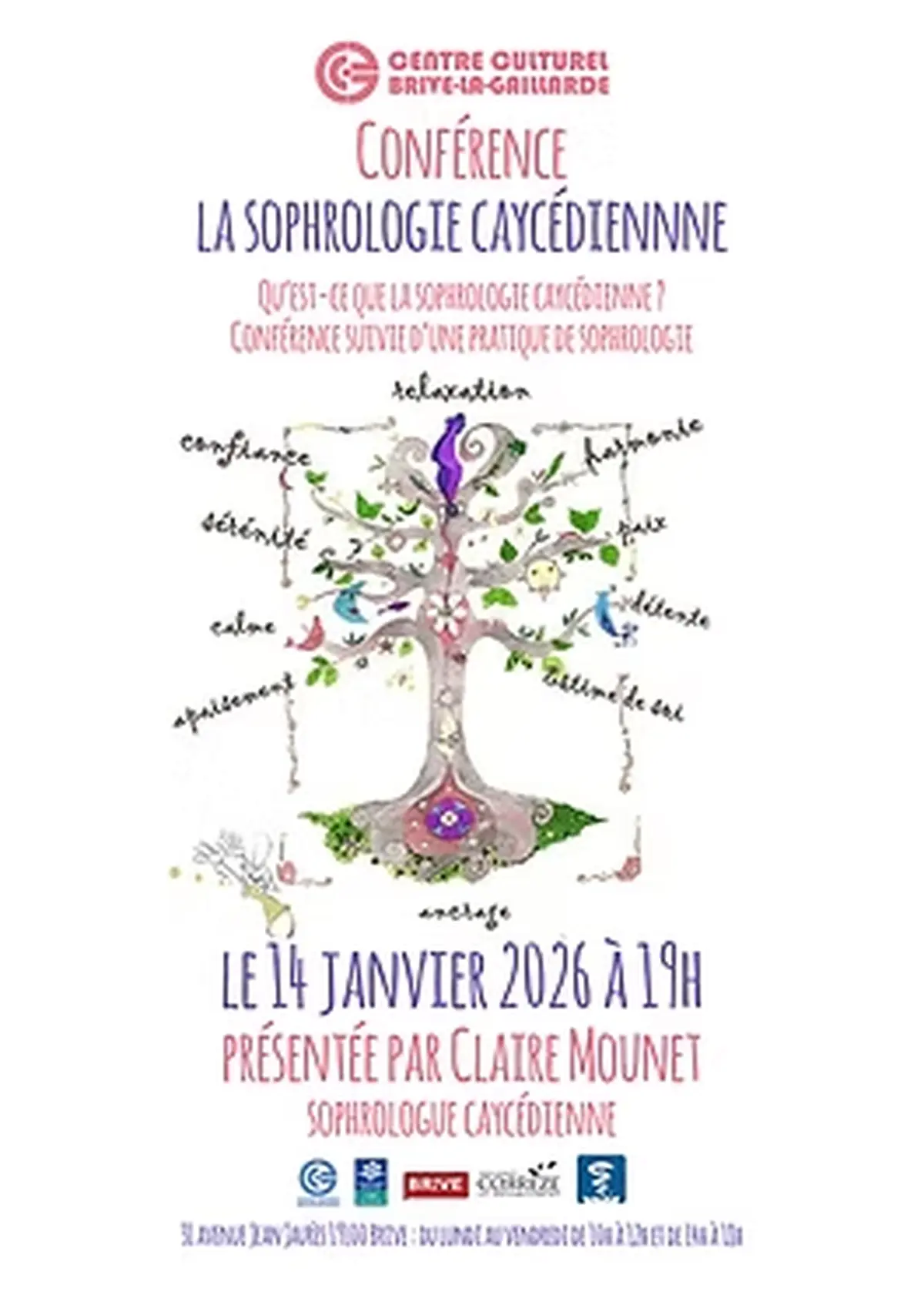 Conférence: La sophrologie caycédienne (Centre Culturel)