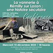Conférence La vannerie à Rémilly-sur-Lozon, une tradition séculaire