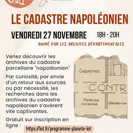 Conférence : le cadastre Napoléonien au 3e Lieu