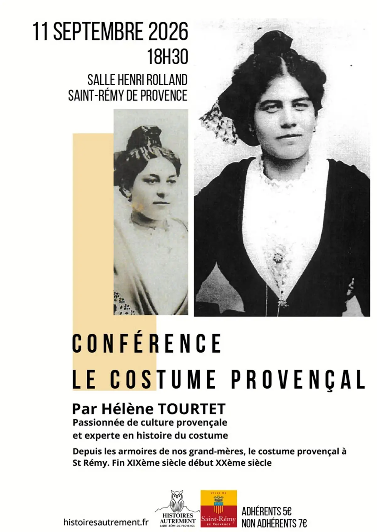 Conférence Le costume provençal à Saint-Rémy-de-Provence