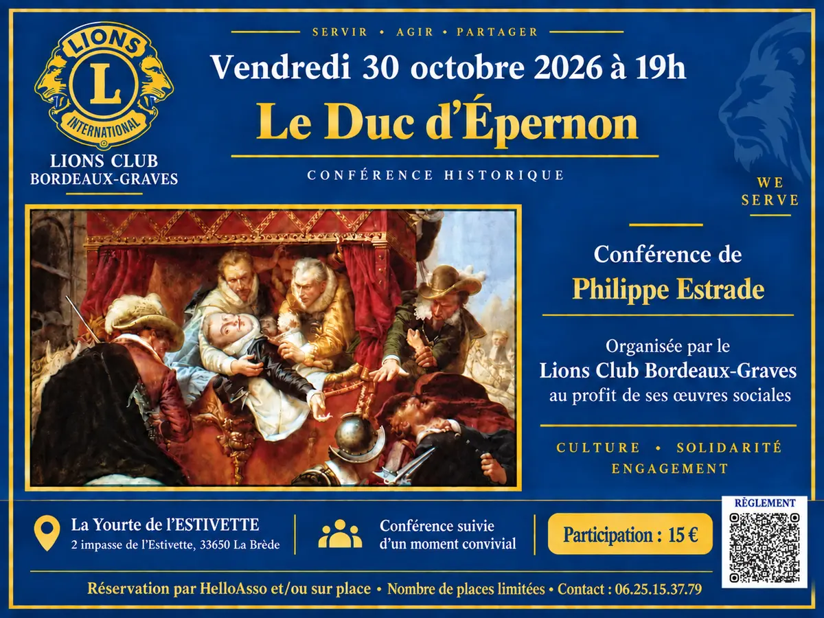 Conférence Le Duc d'Epernon