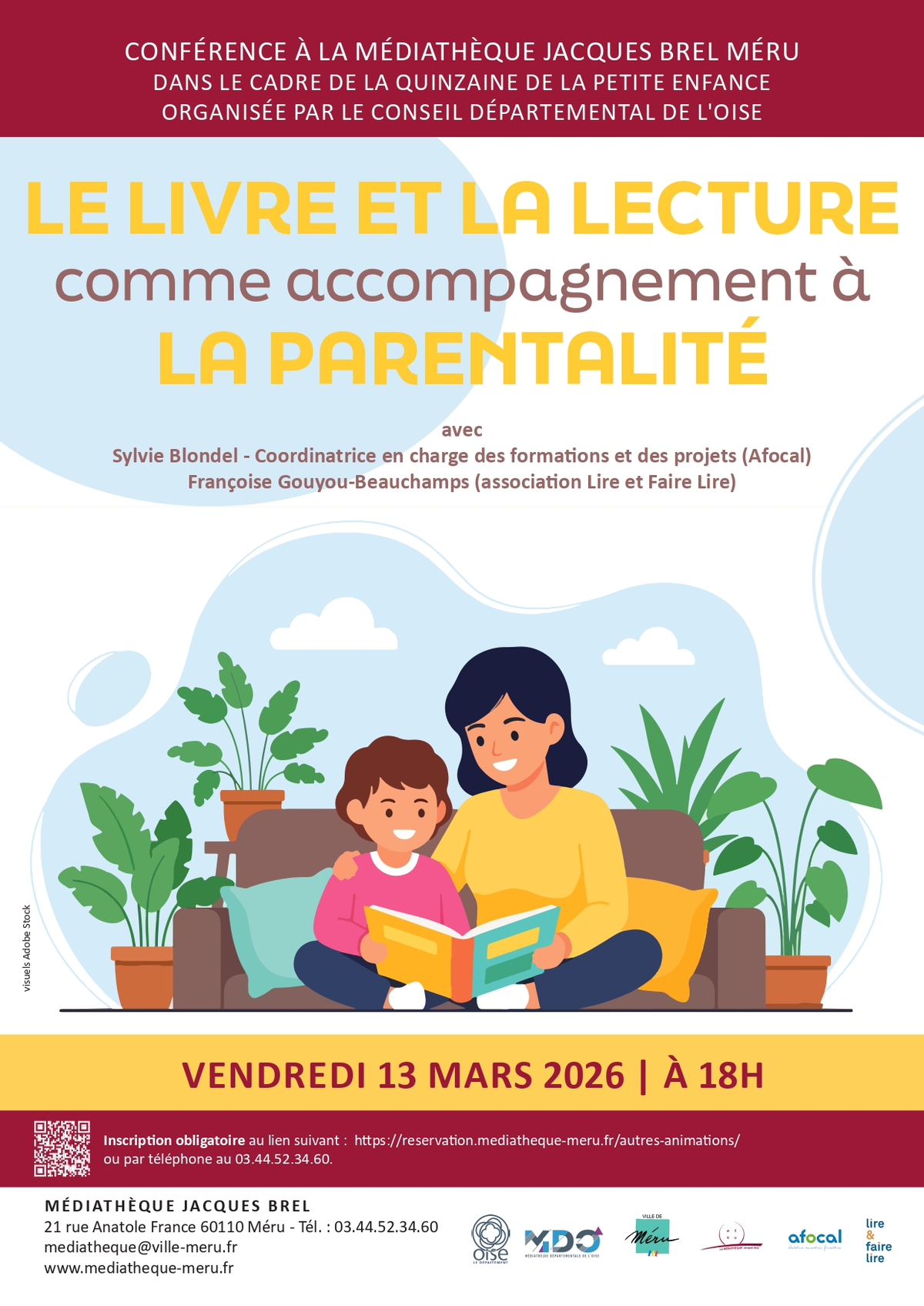 Conférence : Le livre et la lecture comme accompagnement à la parentalité