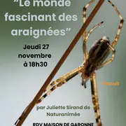 Conférence le monde fascinant des araignées