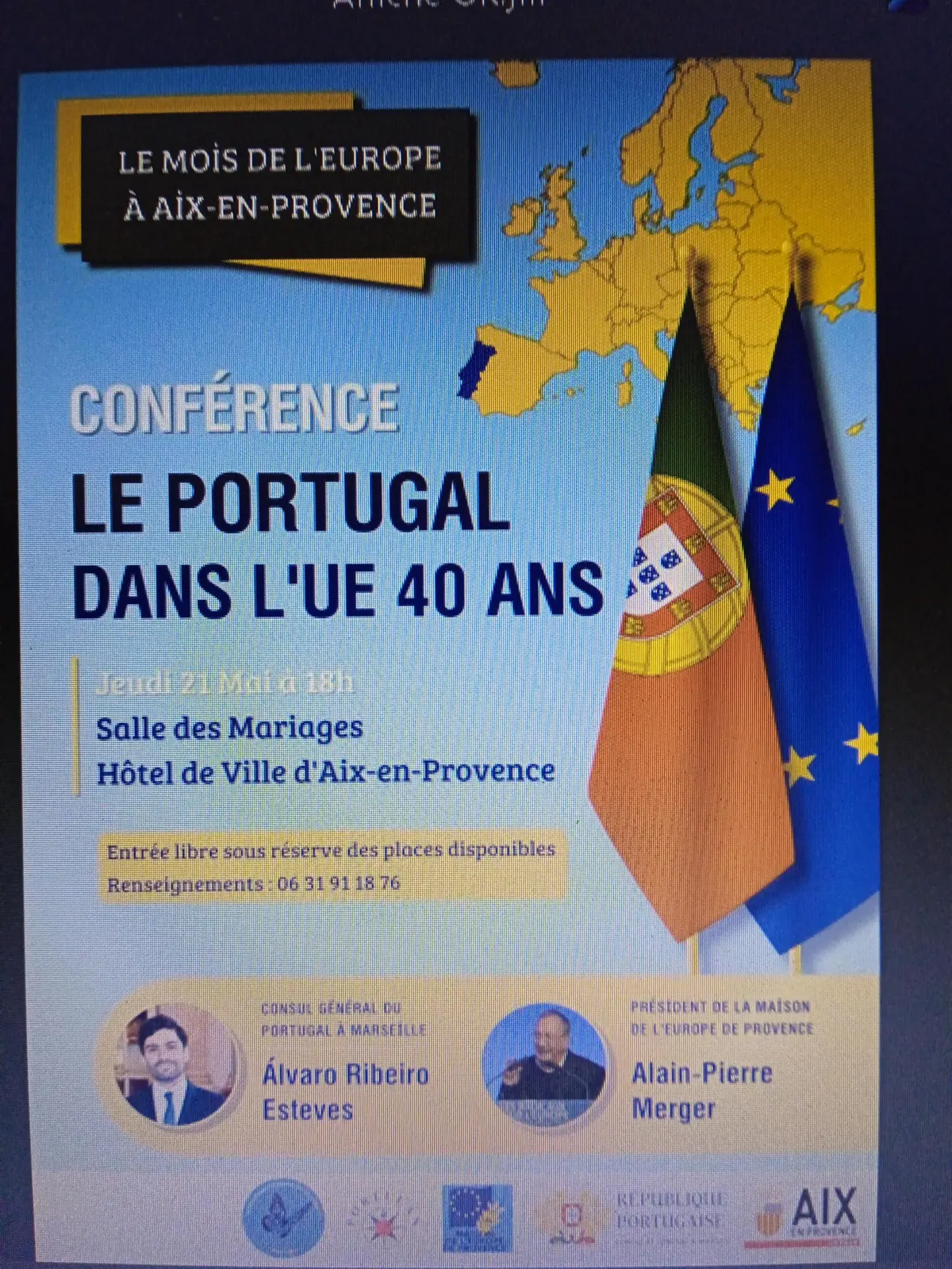 Conférence : Le Portugal dans l'Union européenne – 1986-2026 – 40° anniversaire