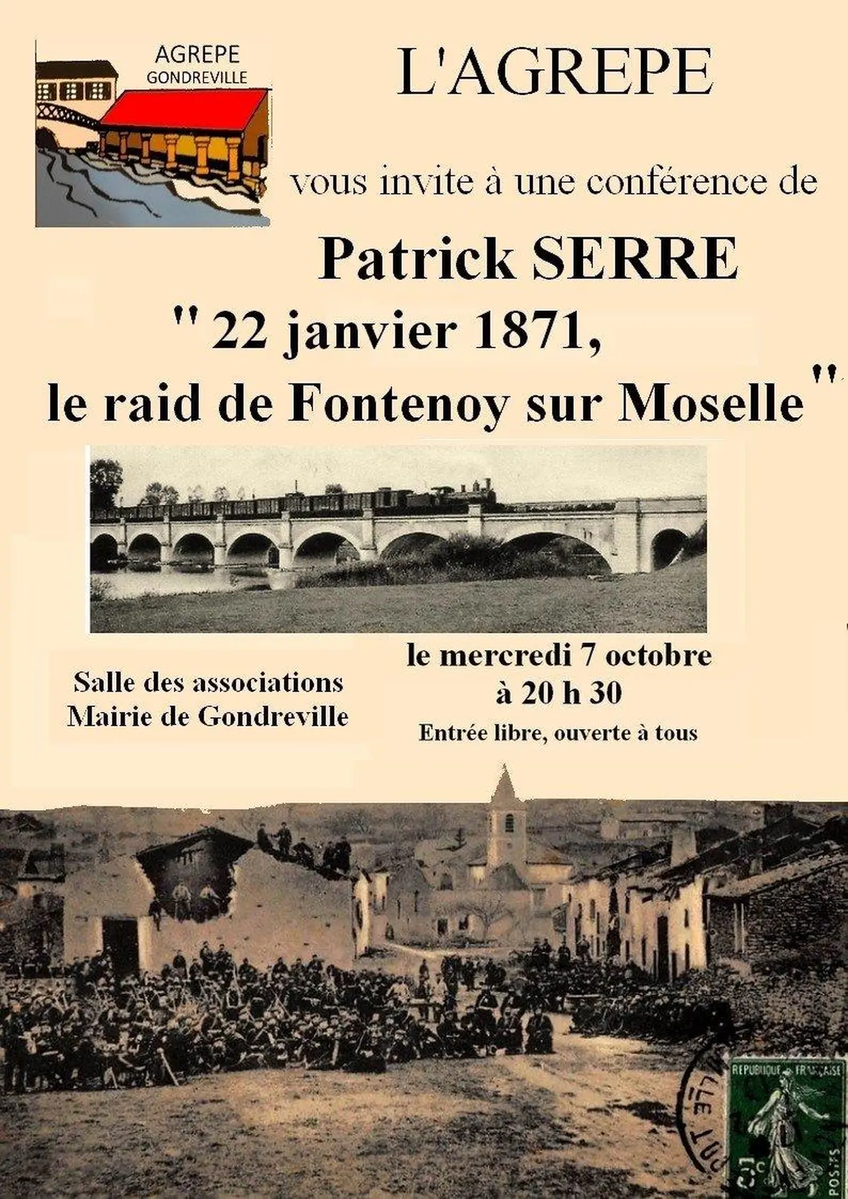 Conférence Le raid de Fontenoy-sur-Moselle du 22 janvier 1871
