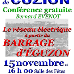 Conférence Le réseau électrique à partir du barrage d'Eguzon