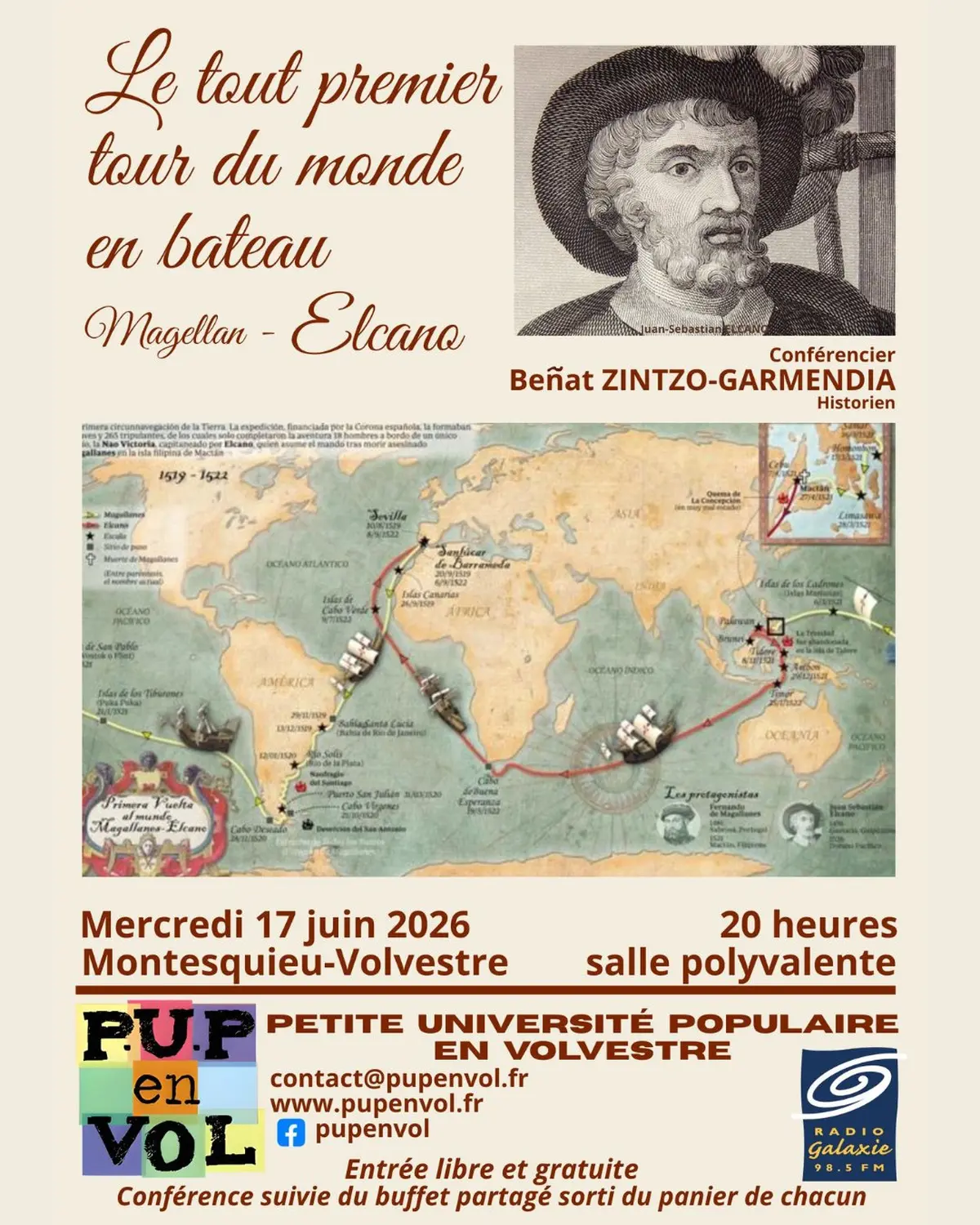 Conférence : Le Tout Premier Tour Du Monde En Bateau