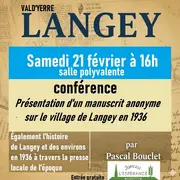 Conférence - Le village de Langey et ses environs en 1936