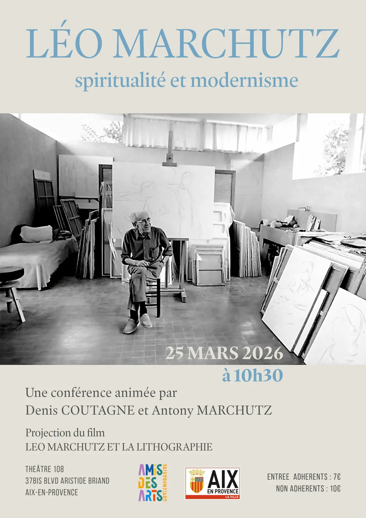 Conférence : Léo Marchutz, Spiritualité et Modernisme
