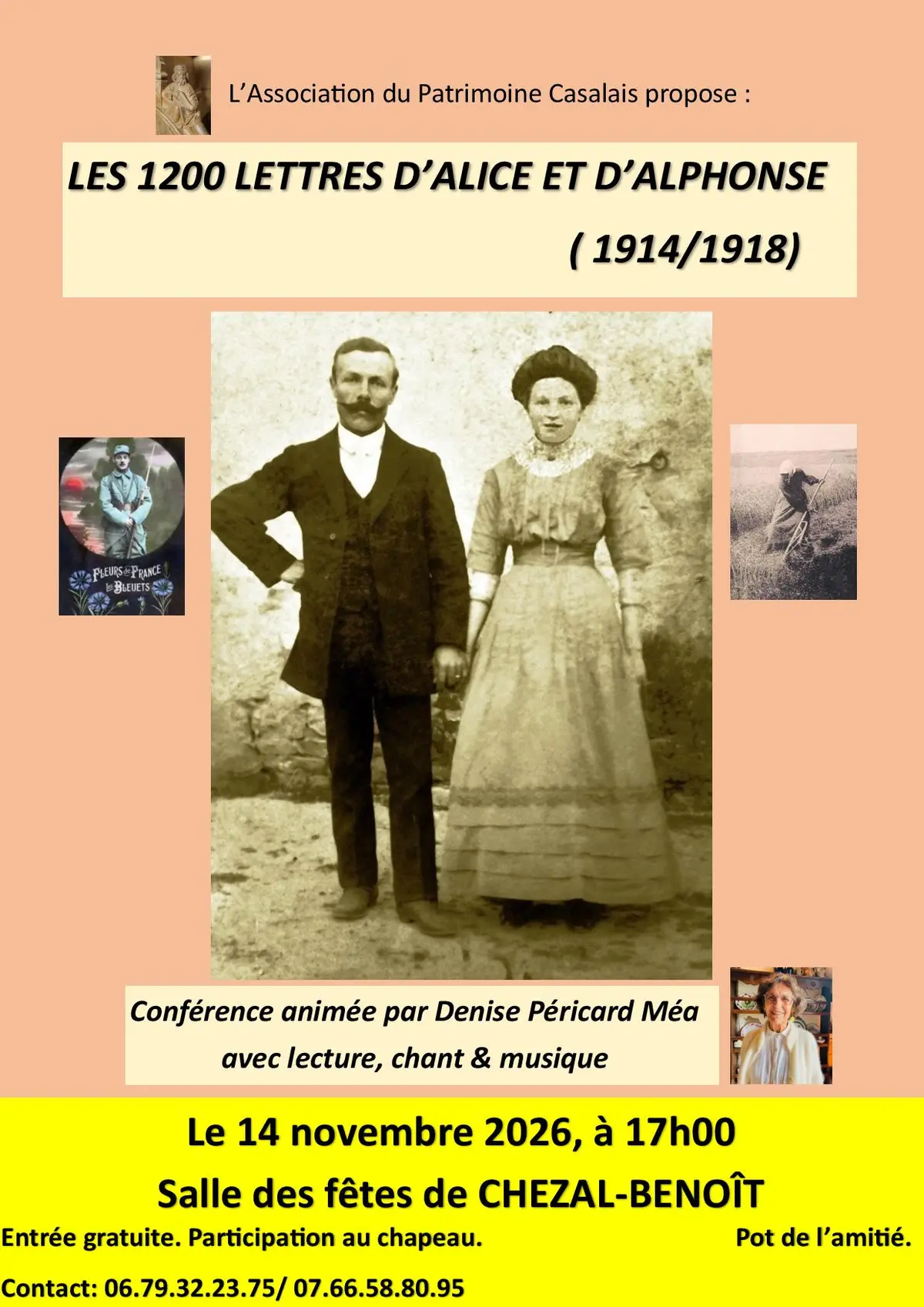 Conférence les 1200 lettres d'Alice et d'Alphonse