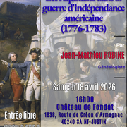 Conférence : Les aquitains dans la guerre d'indépendance américaine
