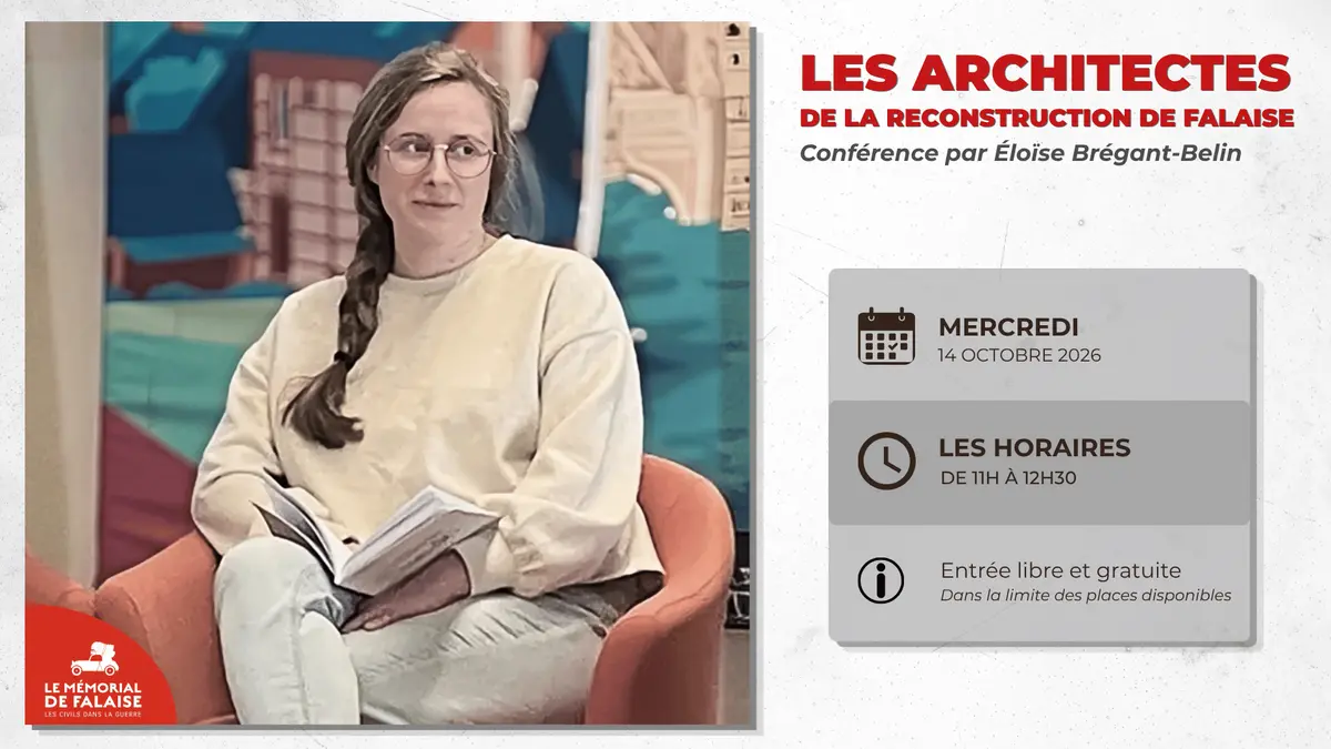 Conférence Les architectes de la Reconstruction de Falaise par Éloïse Brégant-Belin