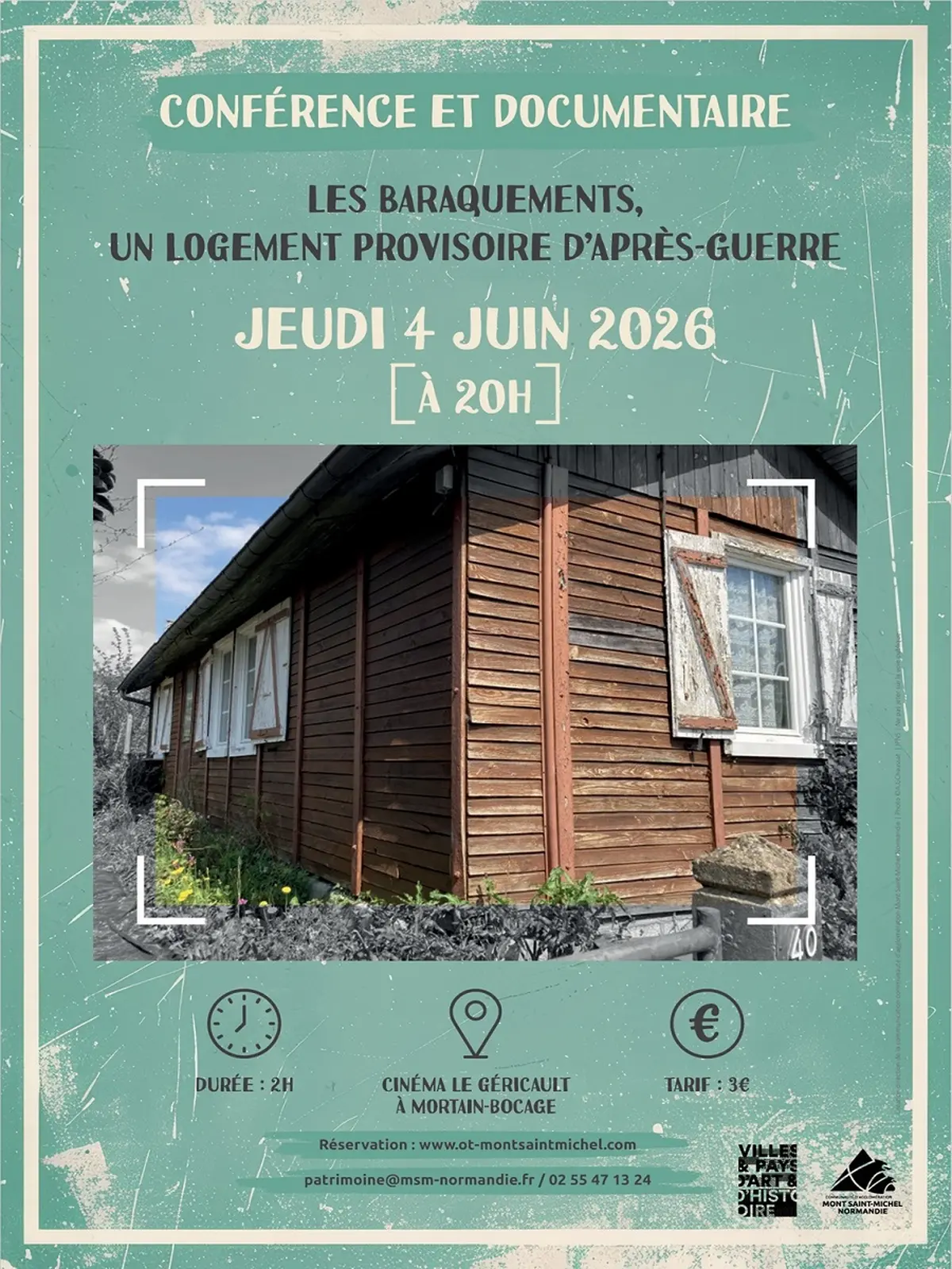 Conférence Les baraquements, un logement provisoire d’après-guerre